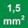Secţiune transversală nominală 1,5 mm²